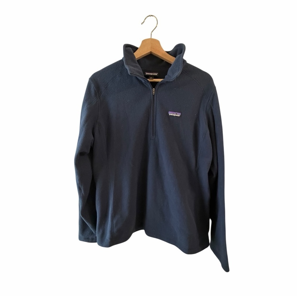 Patagonia Deep Blue Micro D Half-Zip Fleece Nena XL